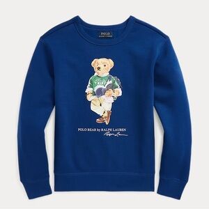 BEAR Logo Polo by Ralph Lauren Royal Blue Graphic Tee